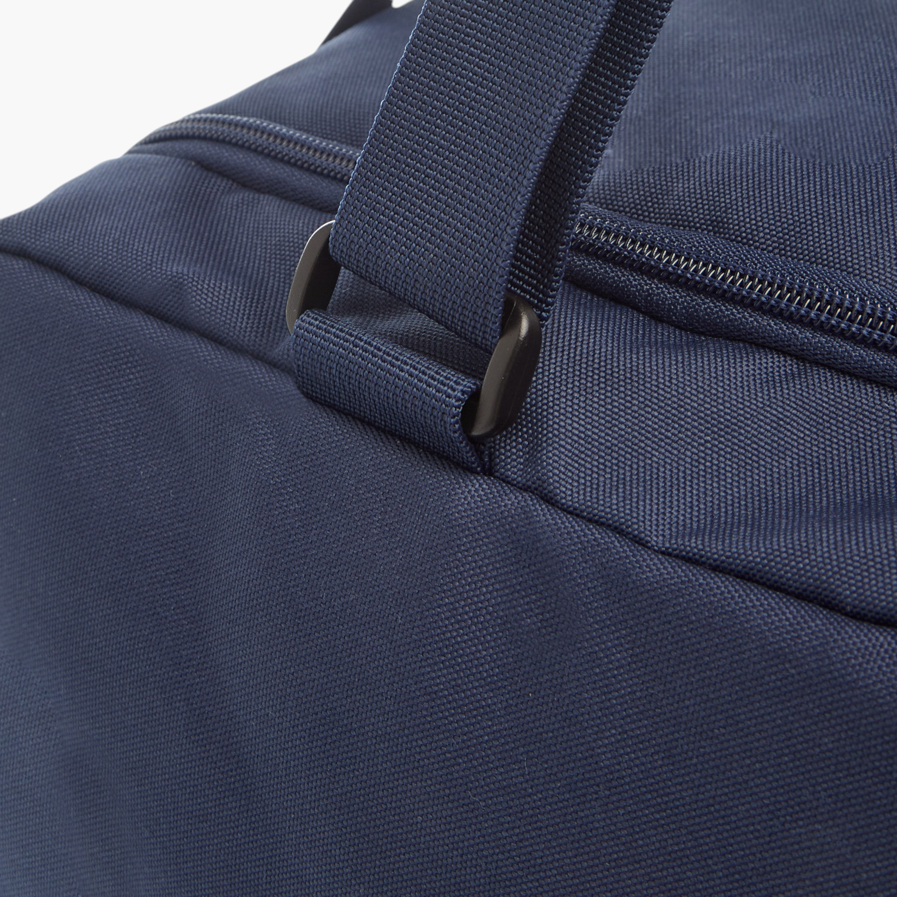 Kappa Logo Print Duffel Bag with Handles and Zip Closure-travel-luggagesandbags-dufflebags-image-6