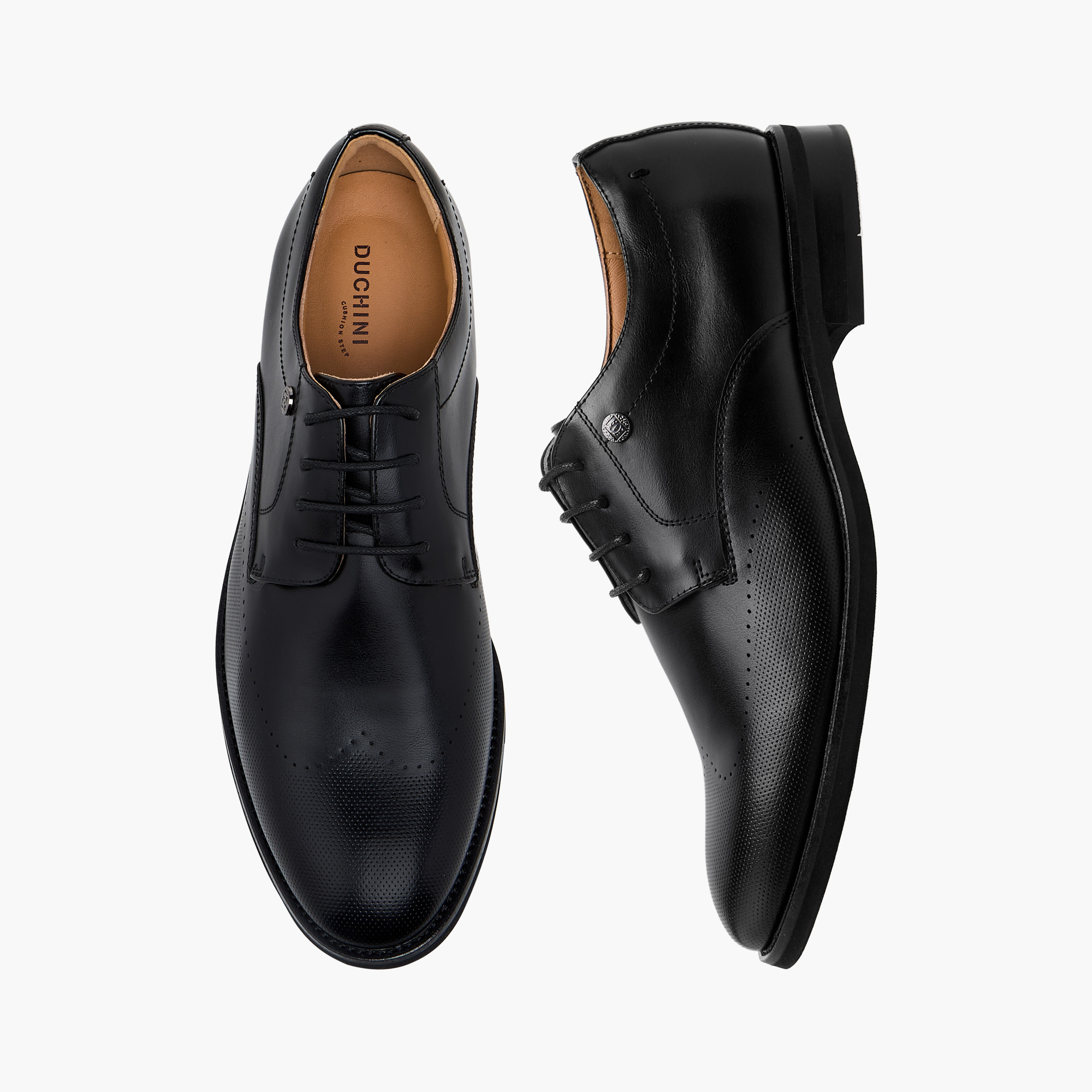 Duchini Men Lace-Up Derby Shoes-men-shoes-formalshoes-image-1