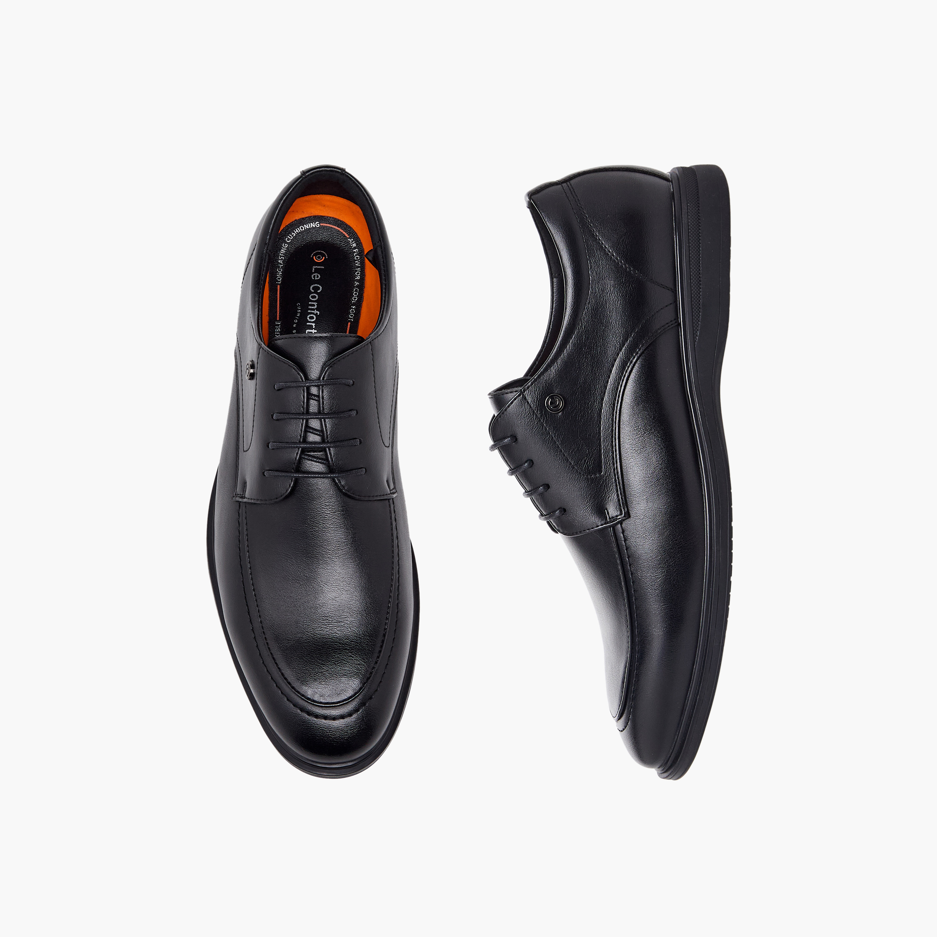 حذاء ديربي برباط إغلاق للرجال من لو كونفورت-men-shoes-formalshoes-image-1