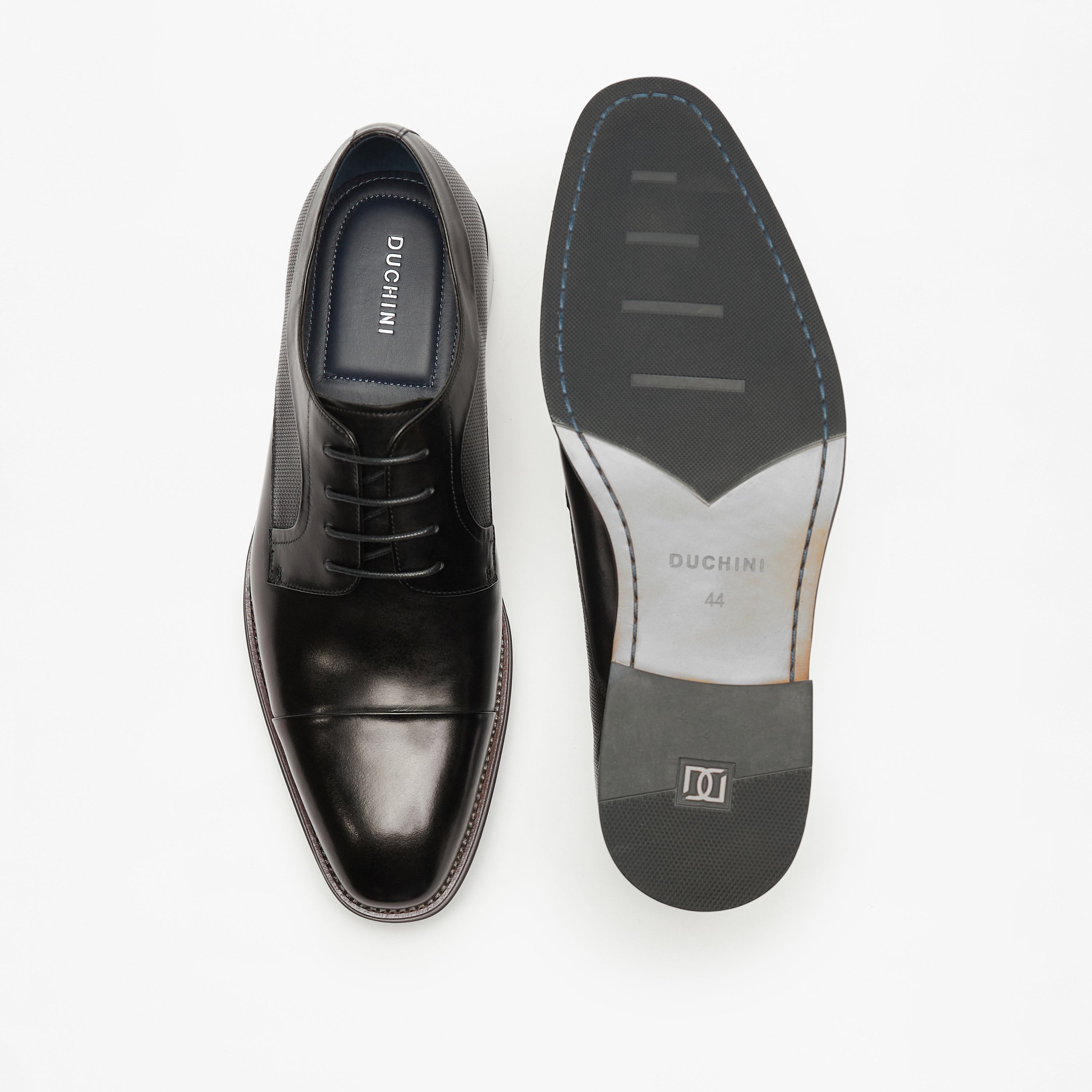 Duchini Men's Leather Lace-Up Derby Shoes-men-shoes-formalshoes-image-5