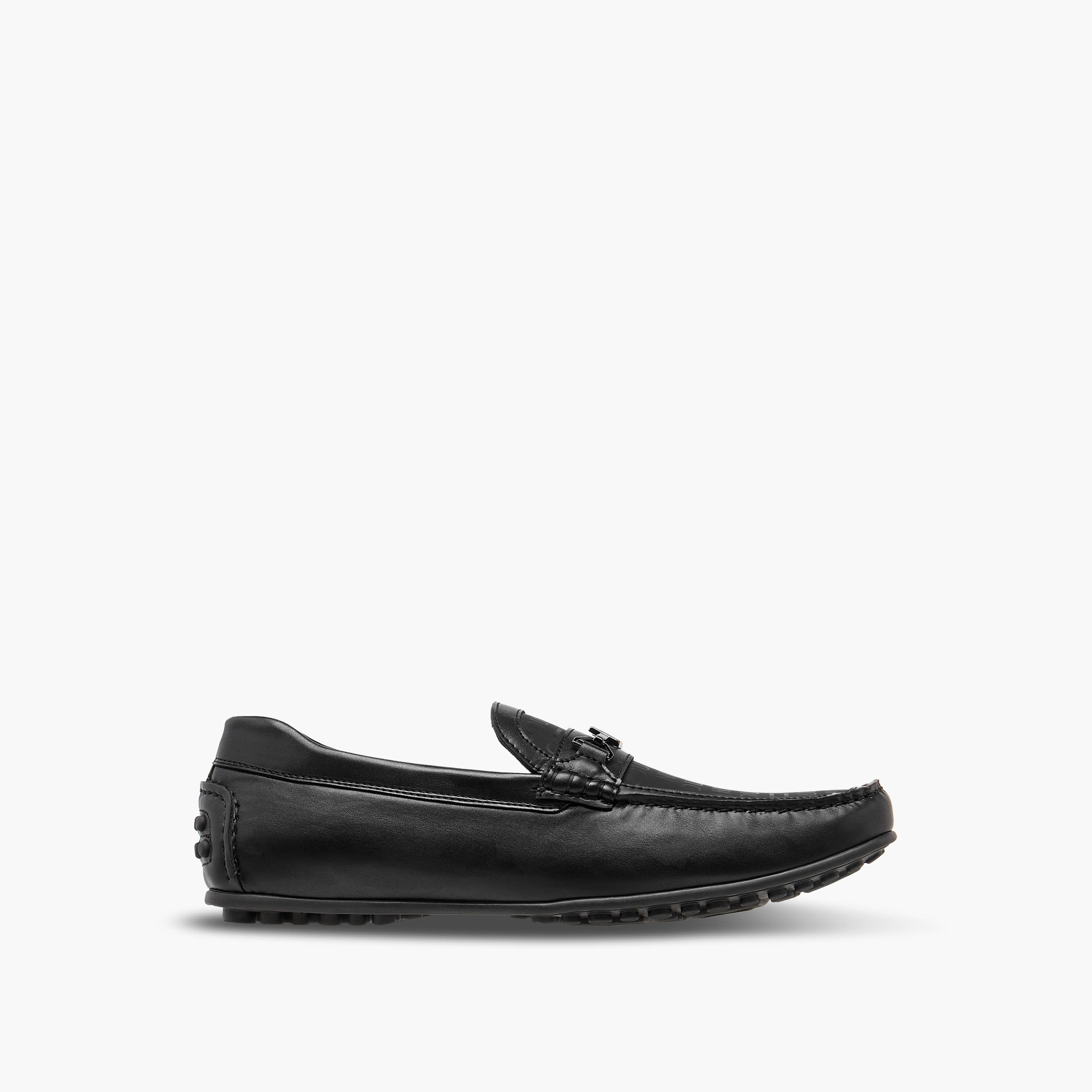 Duchini Men Monogram Print Slip-On Moccasins-men-shoes-loafersandmoccasins-image-3
