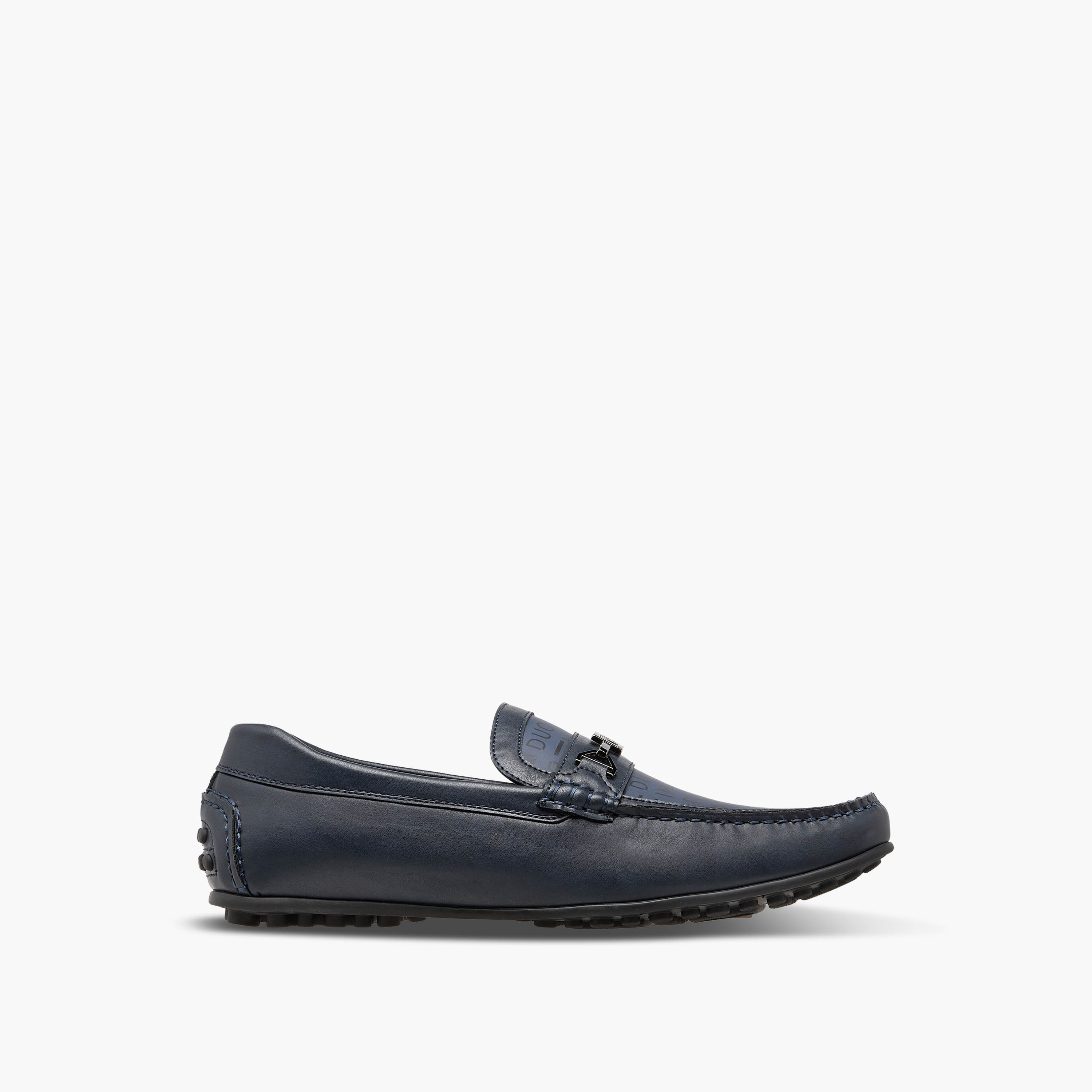 Duchini Men Monogram Print Slip-On Moccasins-men-shoes-loafersandmoccasins-image-3