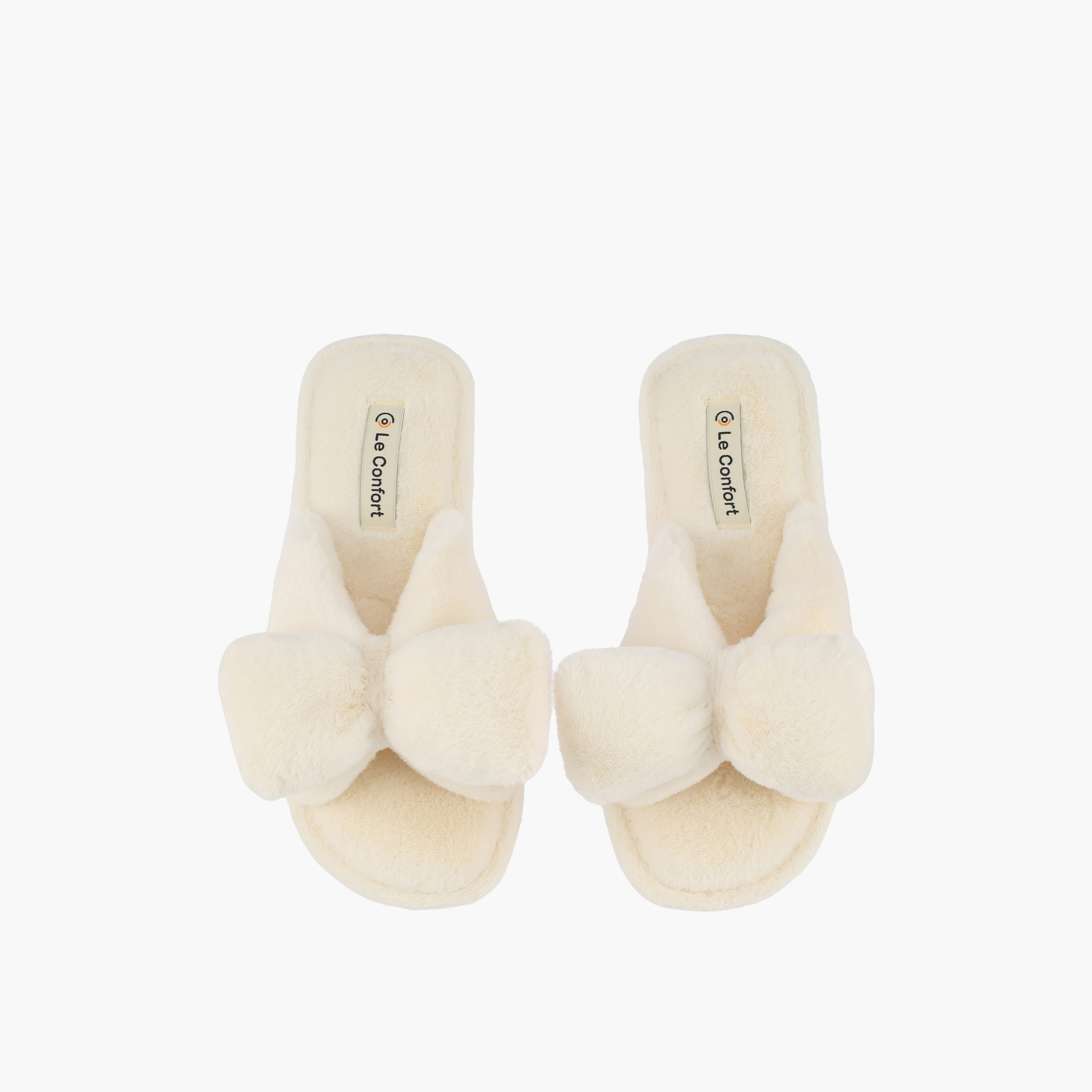 شبشب غرفة نوم بزينة فيونكة للنساء من لو كونفورت-women-shoes-bedroomslippers-image-1