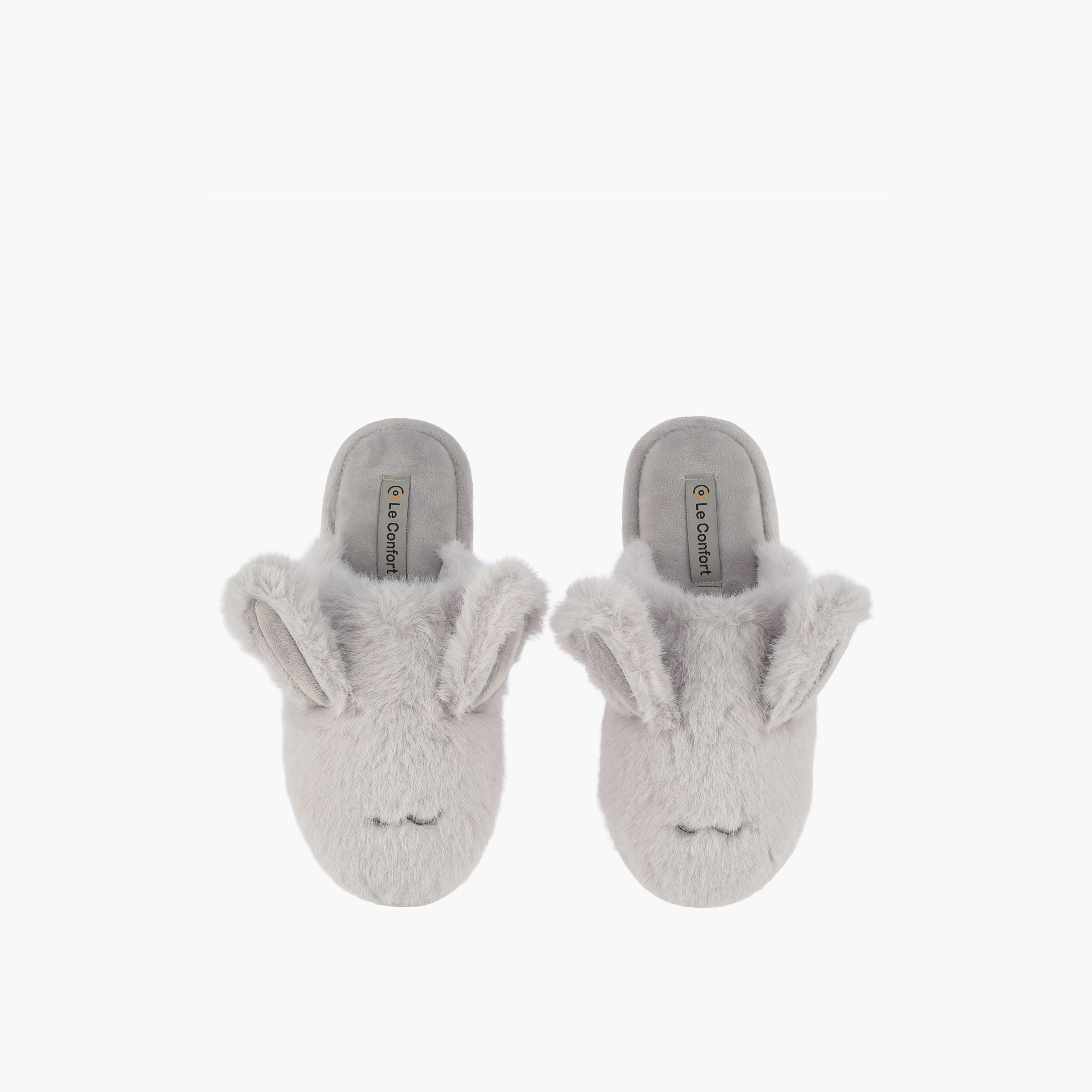 Le Confort Women Bunny Plush Bedroom Slippers-women-shoes-bedroomslippers-image-1