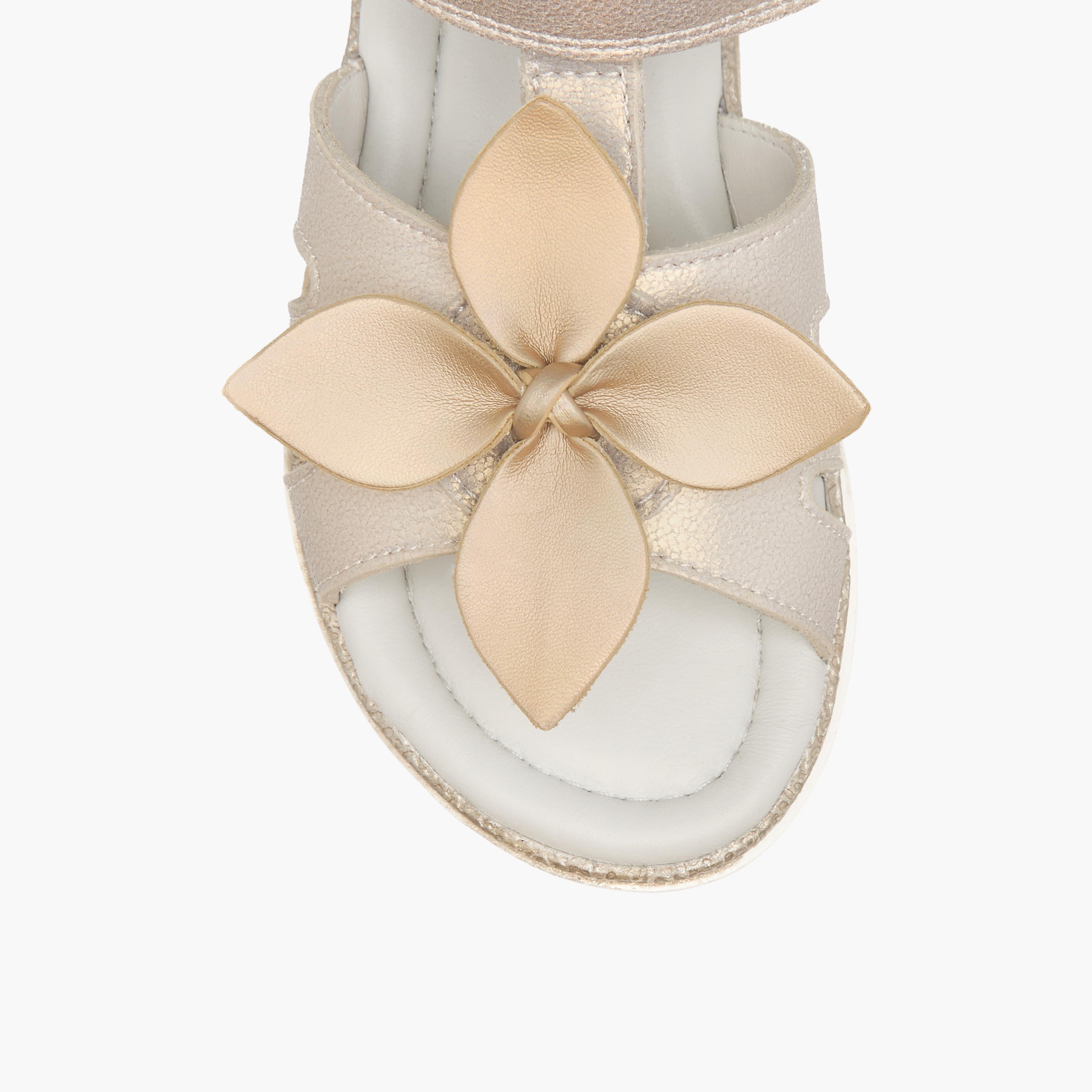 Juniors Floral Accent Sandals with Hook and Loop Closure-girls-shoes-sandals-image-3