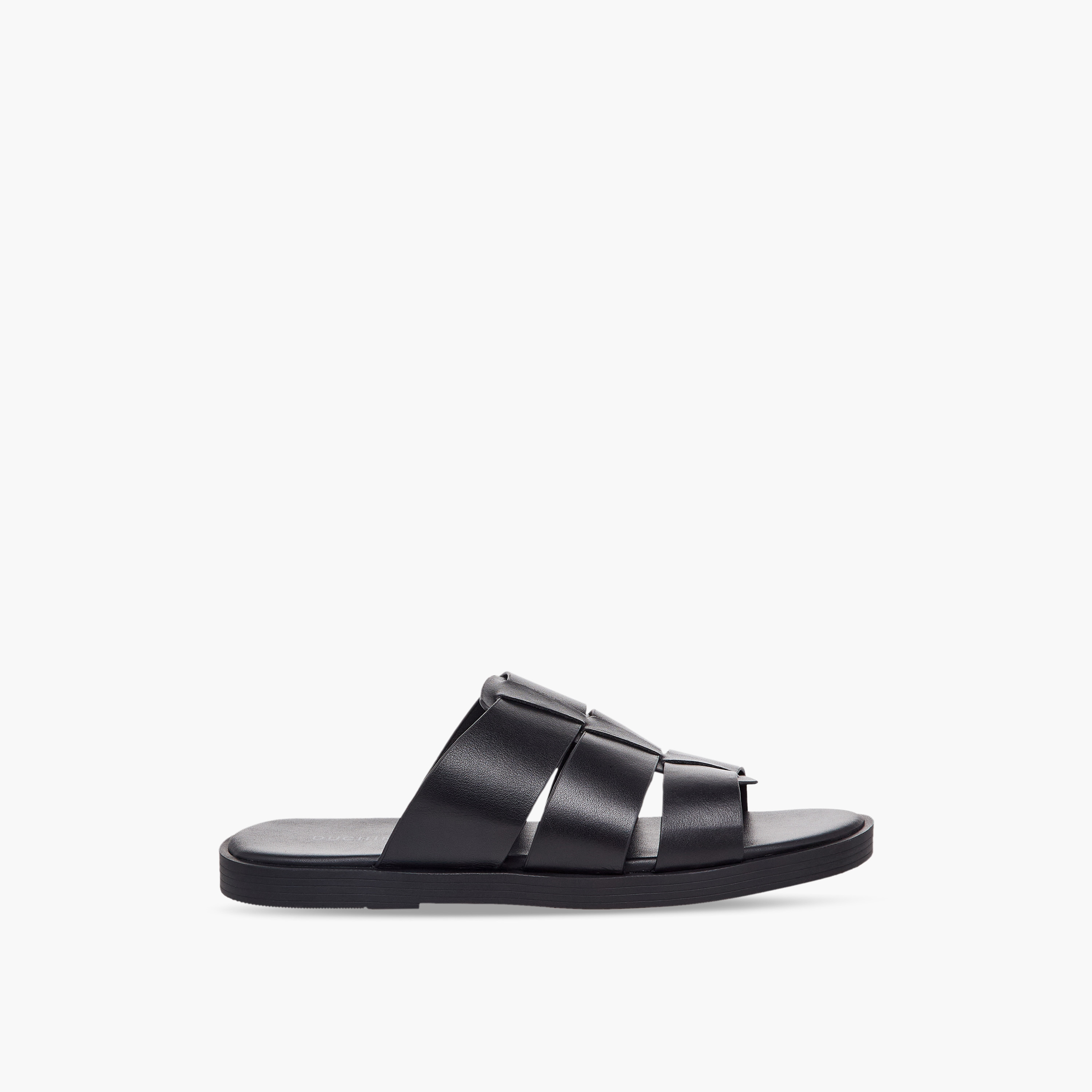 Duchini Men Slip-On Leather Comfort Sandals-men-shoes-sandals-image-3