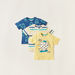 Juniors Printed Crew Neck T-shirt with Short Sleeves - Set of 3-T Shirts-thumbnail-0