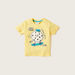 Juniors Printed Crew Neck T-shirt with Short Sleeves - Set of 3-T Shirts-thumbnail-1