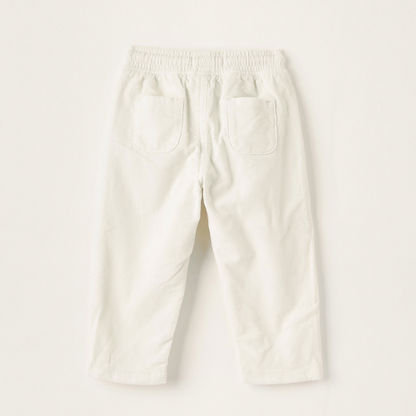 Juniors Solid Pants with Drawstring Closure and Pockets
