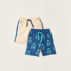 Juniors Assorted Shorts with Drawstring Closure - Set of 2