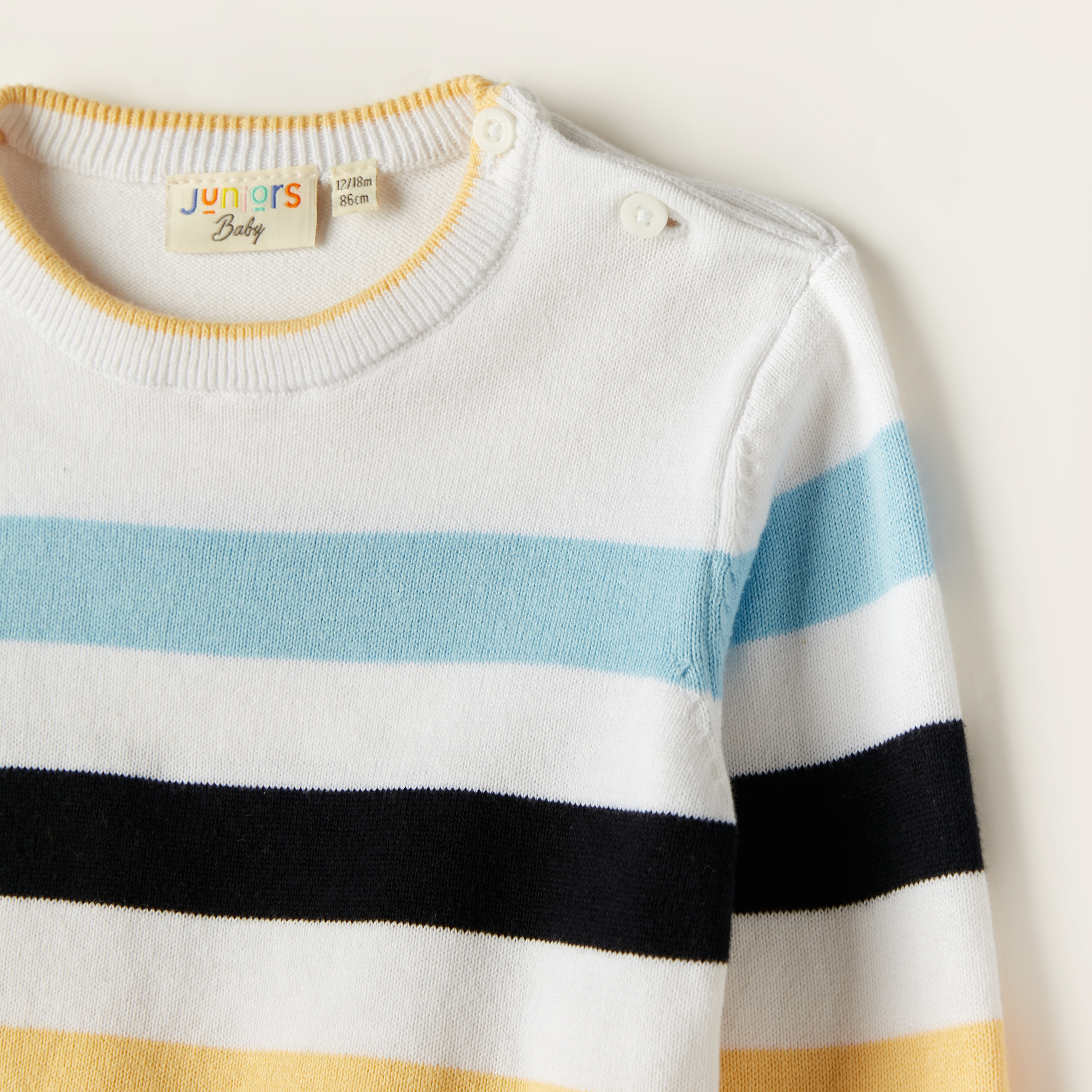 Juniors Striped Pullover with Long Sleeves-baby-boys-clothing-winterwear-jumpersandcardigans-image-2