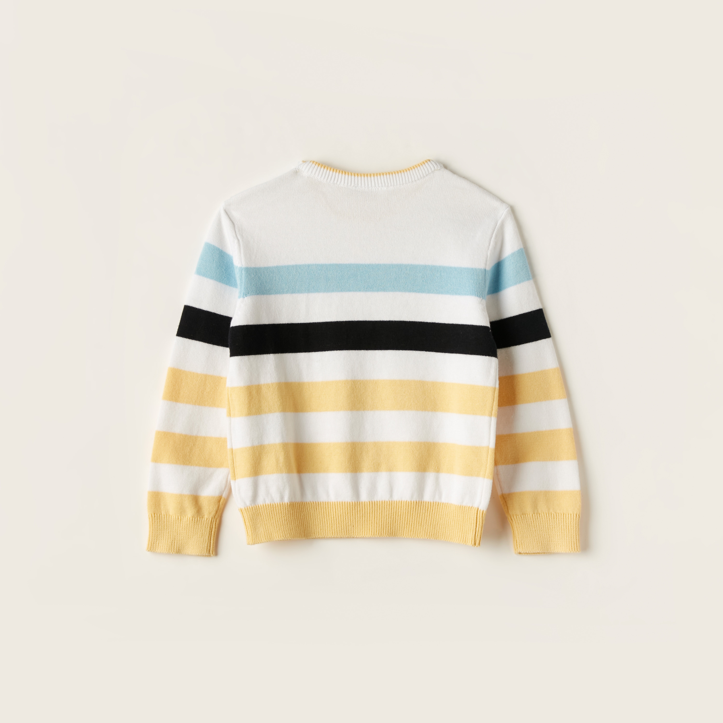 Juniors Striped Pullover with Long Sleeves-baby-boys-clothing-winterwear-jumpersandcardigans-image-4