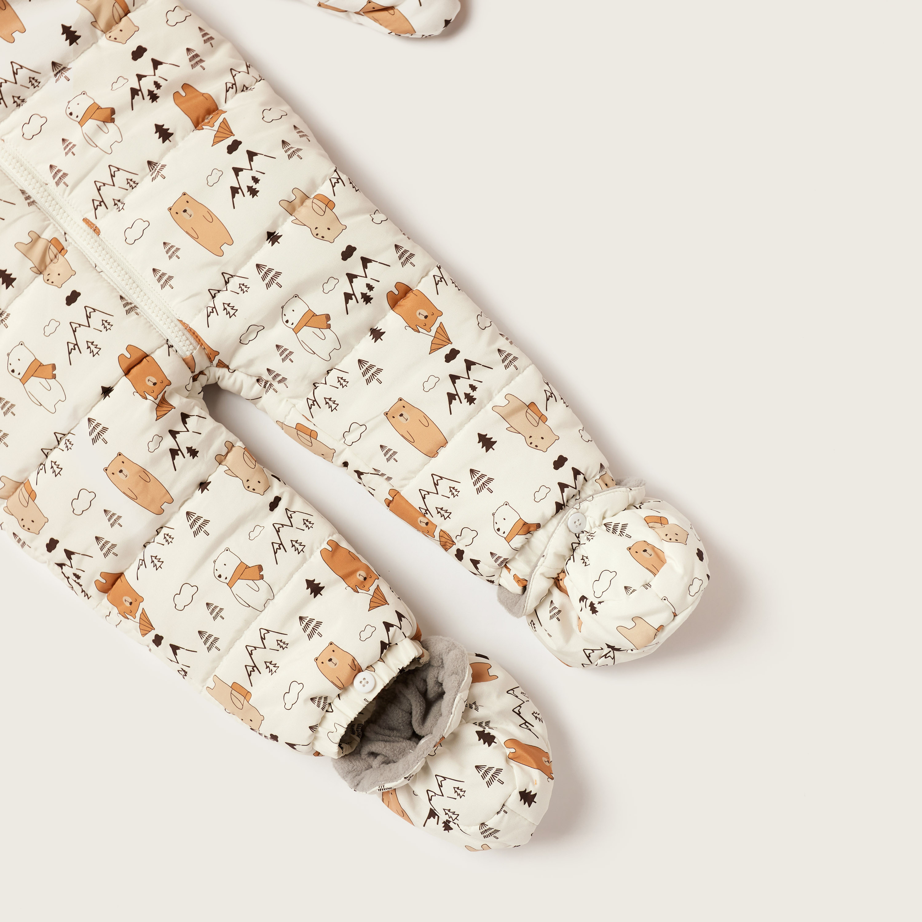 Juniors All-Over Printed Closed Feet Coverall with Hood and Long Sleeves-baby-boys-clothing-winterwear-rompers-image-3