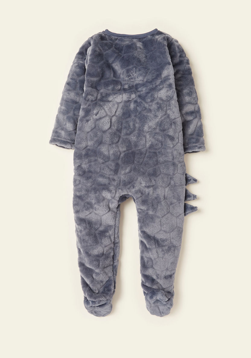 Juniors Textured Coverall with Long Sleeves and Zip Closure-Rompers%2C Dungarees and Jumpsuits-image-3