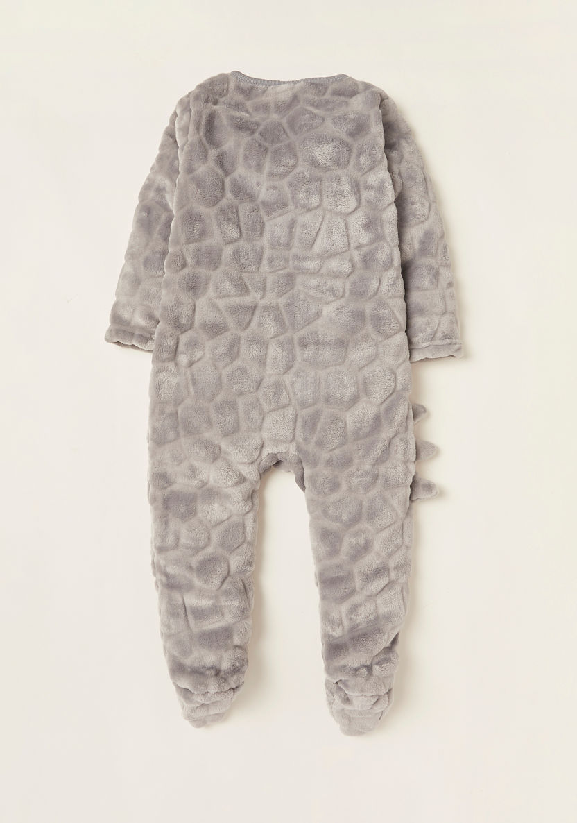 Juniors Textured Coverall with Long Sleeves and Zip Closure-Rompers%2C Dungarees and Jumpsuits-image-3