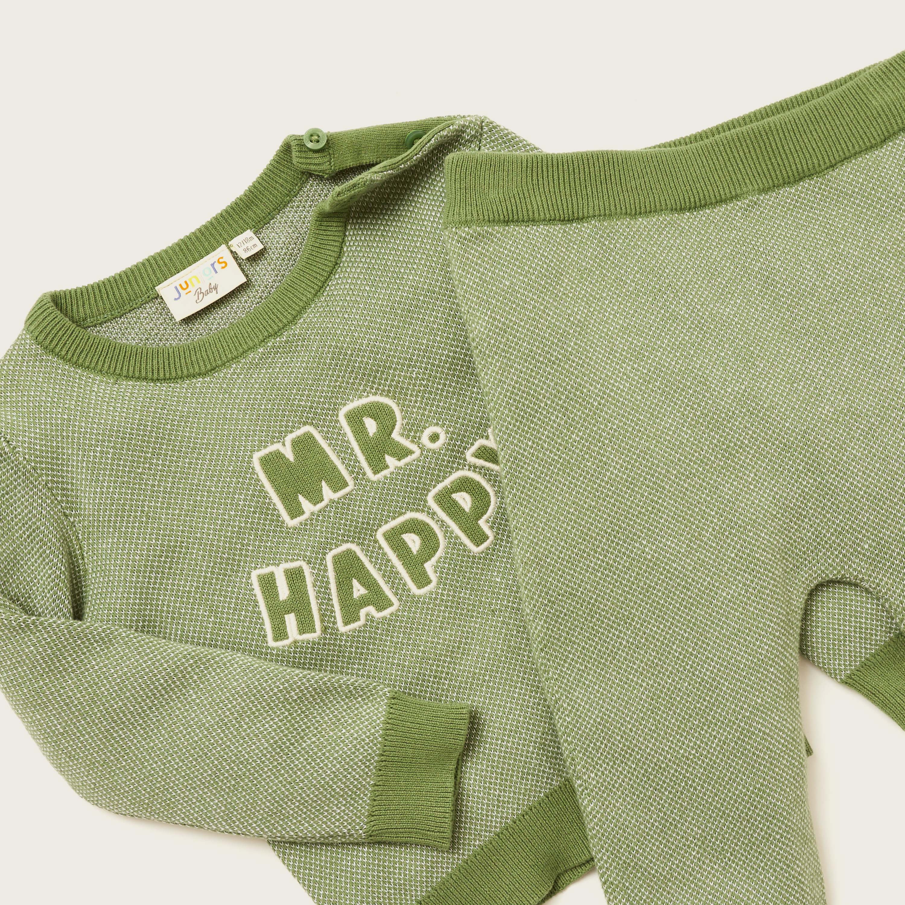 Juniors Textured Sweatshirt and Jog Pant Set-baby-boys-clothing-winterwear-setsandcoords-image-4