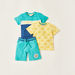 Juniors 3-Piece Printed T-shirt and Shorts Set-Clothes Sets-thumbnail-0