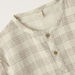 Giggles Checked Print Round Neck Shirt with Short Sleeves-Shirts-thumbnail-1