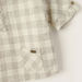 Giggles Checked Print Round Neck Shirt with Short Sleeves-Shirts-thumbnail-2