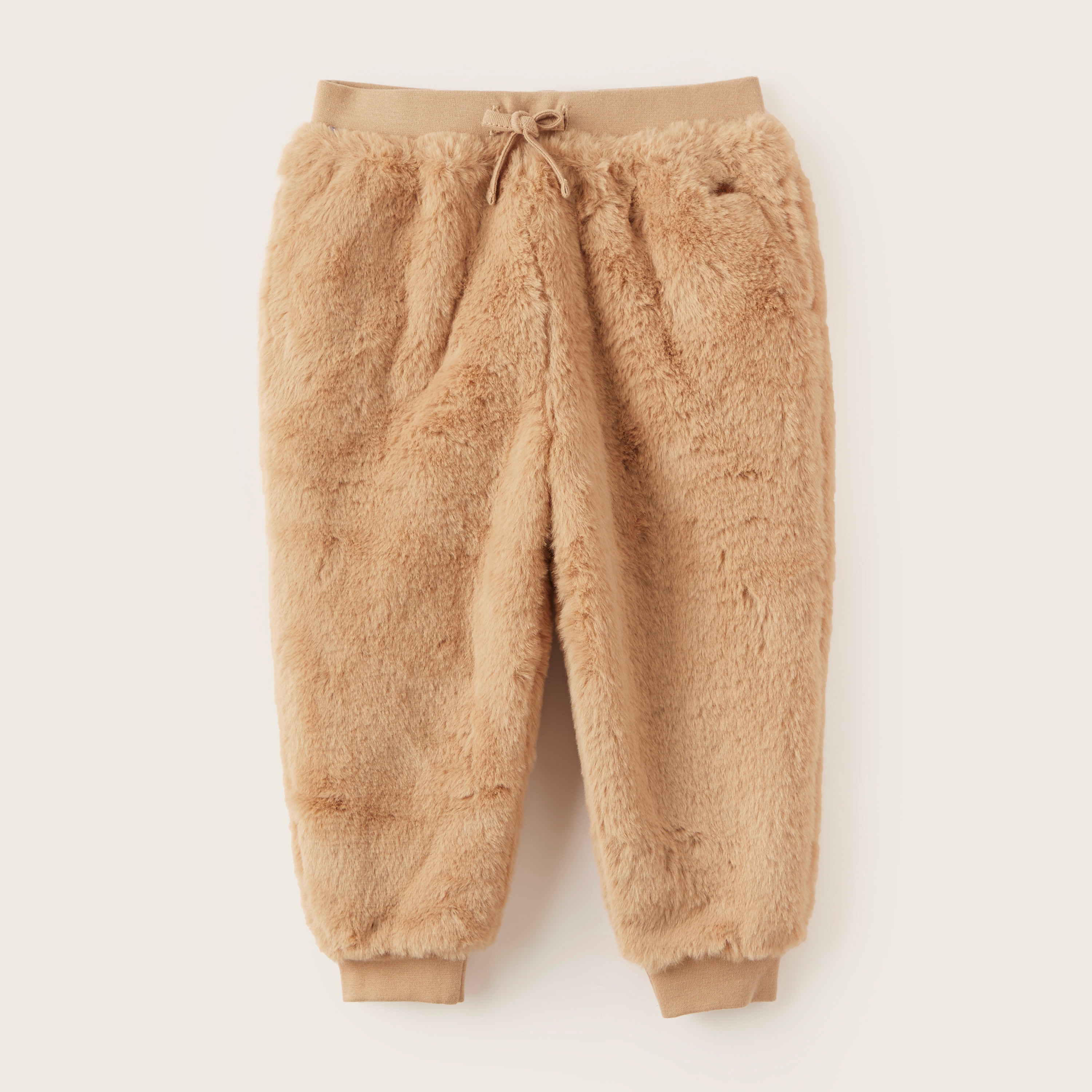 Giggles Plush Jog Pants with Drawstring Closure-baby-boys-clothing-bottoms-joggersandtrackpants-image-1