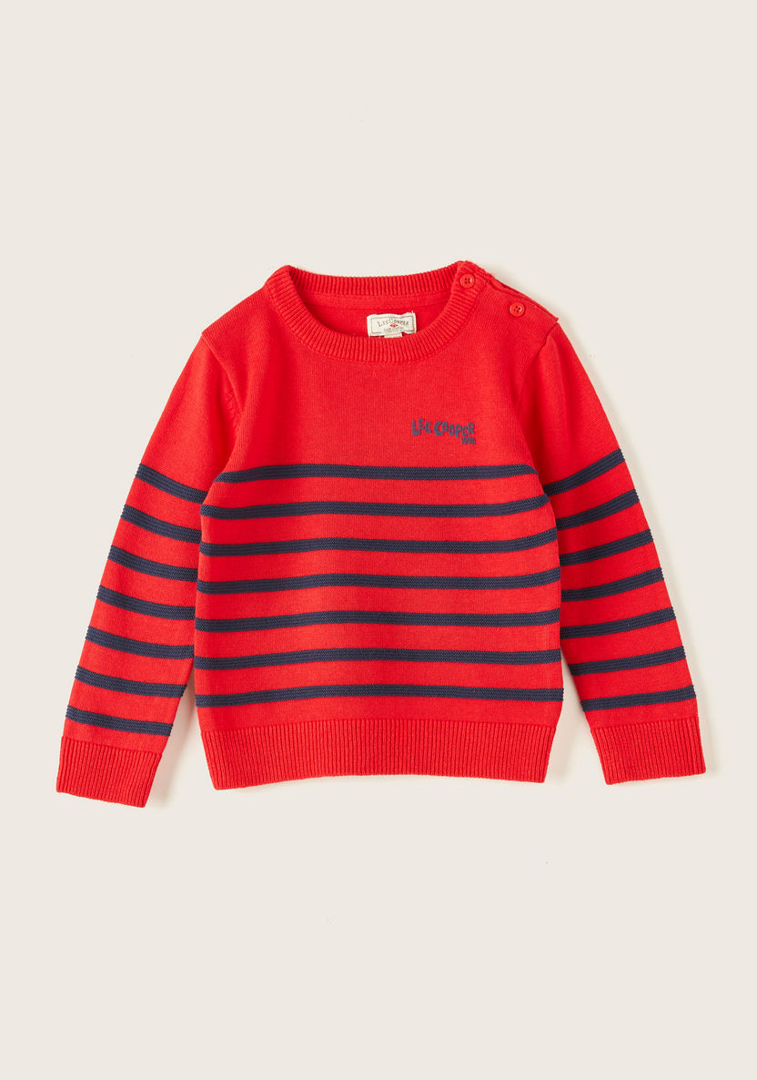 Lee Cooper Striped Pullover with Long Sleeves-Sweaters and Cardigans-image-0