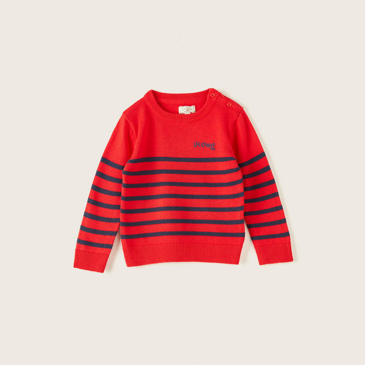 Lee Cooper Striped Pullover with Long Sleeves