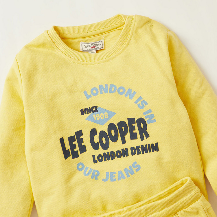 Lee Cooper Graphic Print Sweatshirt and Jog Pants Set