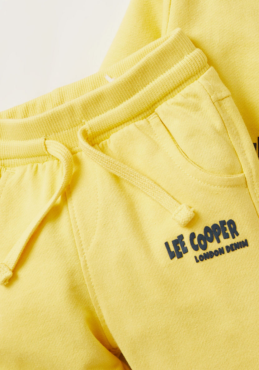 Lee Cooper Graphic Print Sweatshirt and Jog Pants Set-Clothes Sets-image-4