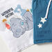 Carte Blanche Printed Round Neck T-shirt and Shorts Set-Clothes Sets-thumbnail-1