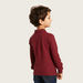 Juniors Solid Polo Neck T-shirt with Long Sleeves-T Shirts-thumbnail-3