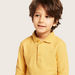 Juniors Solid Polo Neck T-shirt with Long Sleeves-T Shirts-thumbnail-2