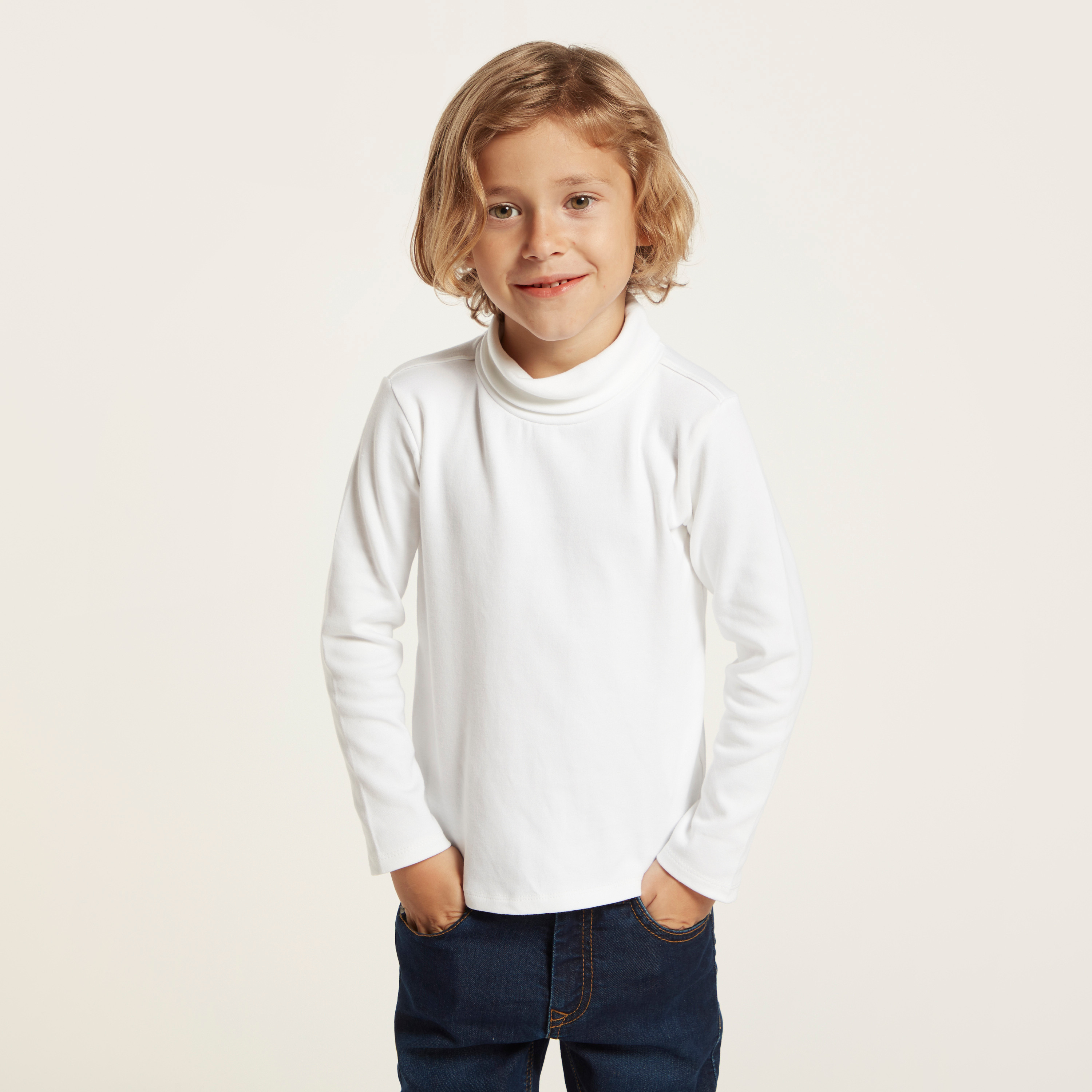 Baby boy roll neck clearance tops