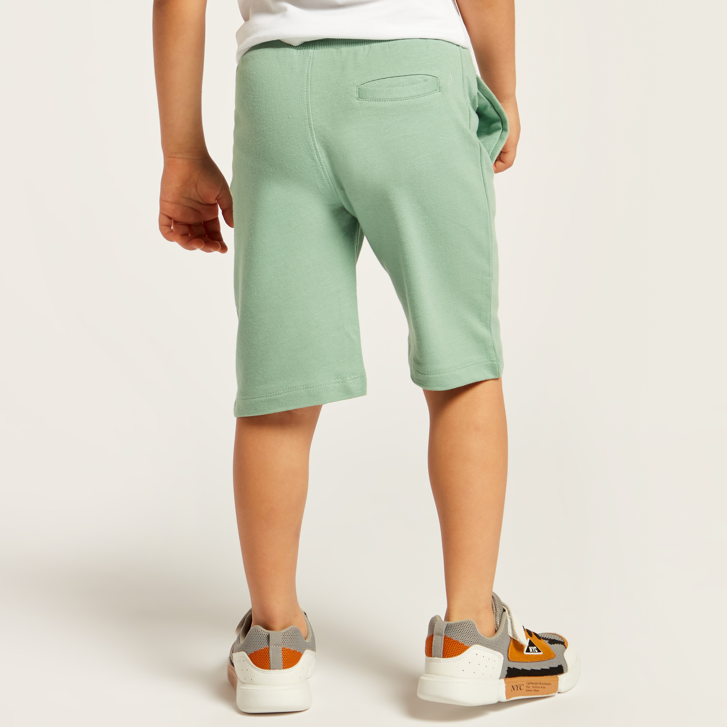 Juniors Solid Shorts with Pockets and Drawstring Closure - Set of 3-baby-boys-clothing-bottoms-shorts-image-5