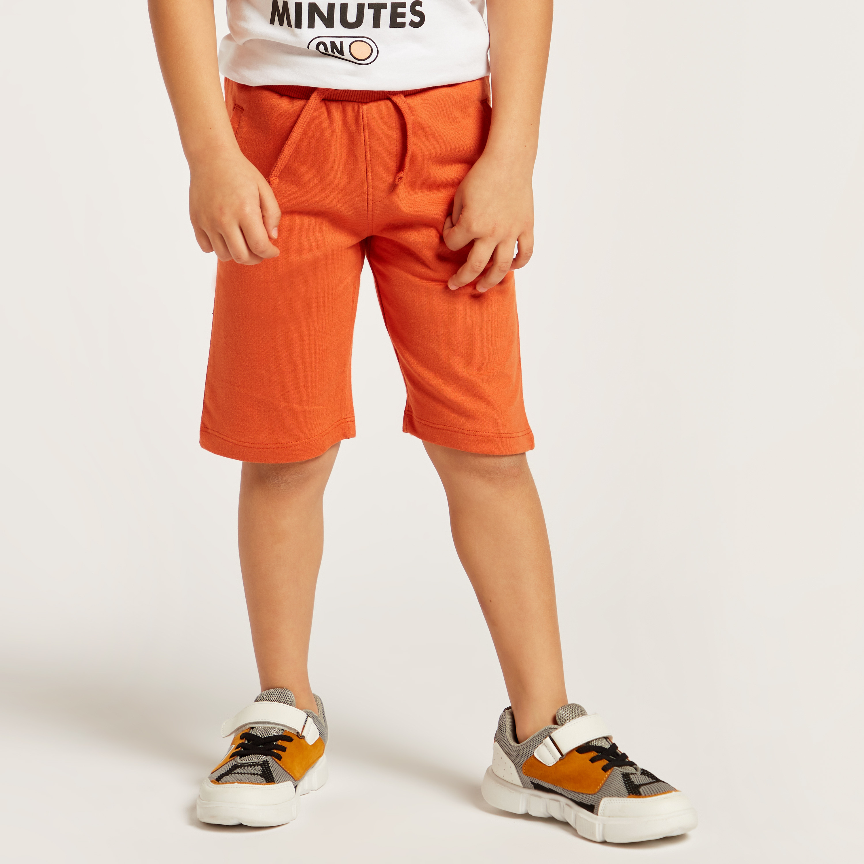 Juniors Solid Shorts with Pockets and Drawstring Closure - Set of 3-baby-boys-clothing-bottoms-shorts-image-6