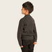 Juniors Textured Cardigan with Long Sleeves and Pockets-Sweaters and Cardigans-thumbnail-3