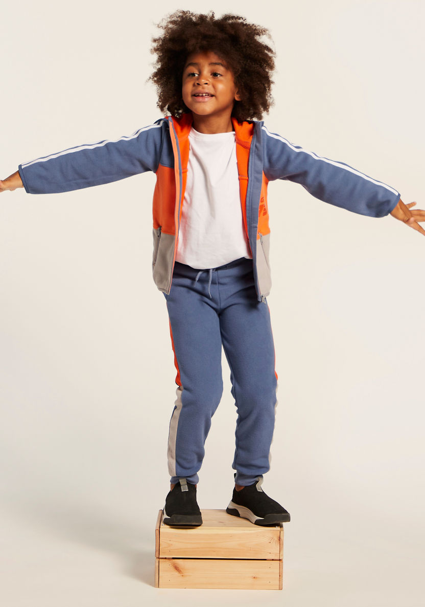 Juniors Printed Jacket with Jog Pants-Clothes Sets-image-0
