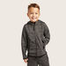 Juniors Textured Jacket with Long Long Sleeves and Jog Pants Set-Clothes Sets-thumbnail-1