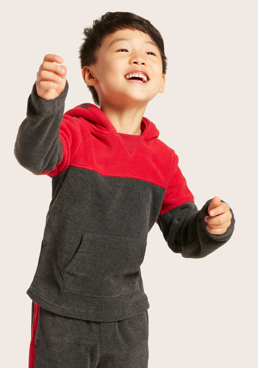 Juniors Colourblock Hooded Sweatshirt and Jog Pants Set-Clothes Sets-image-2