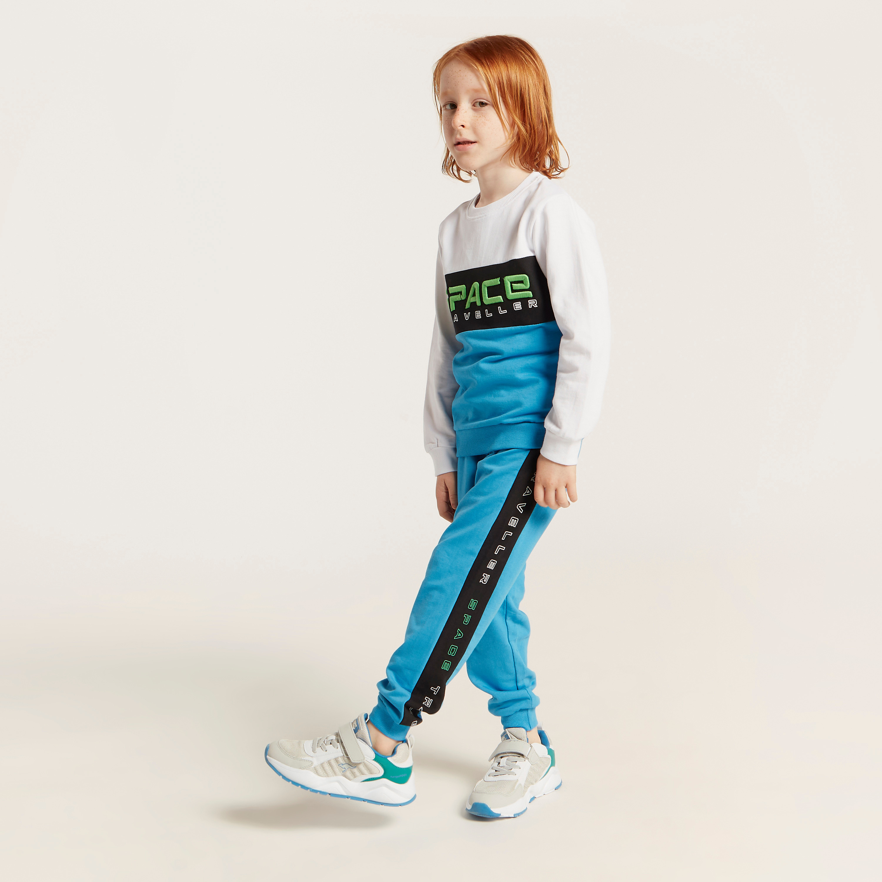 Buy Baby Boys' Juniors Graphic Print Sweatshirt and Jog Pants Set