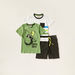 Juniors 3-Piece Crew Neck T-shirts and Shorts Set-Clothes Sets-thumbnail-0
