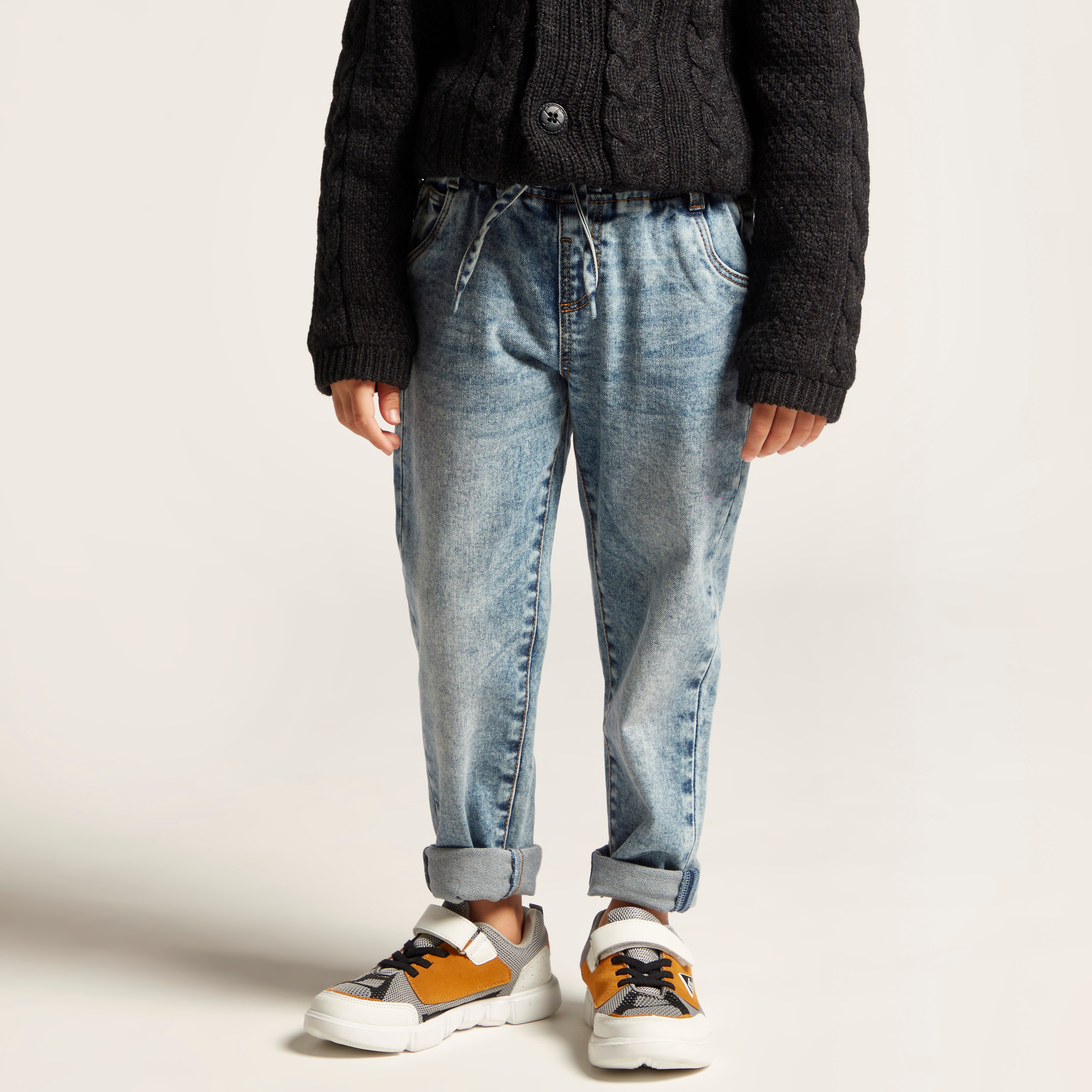 بنطلون جينز بقصّة باجي للأولاد من جونيورز-boys-clothing-bottoms-jeans-image-2