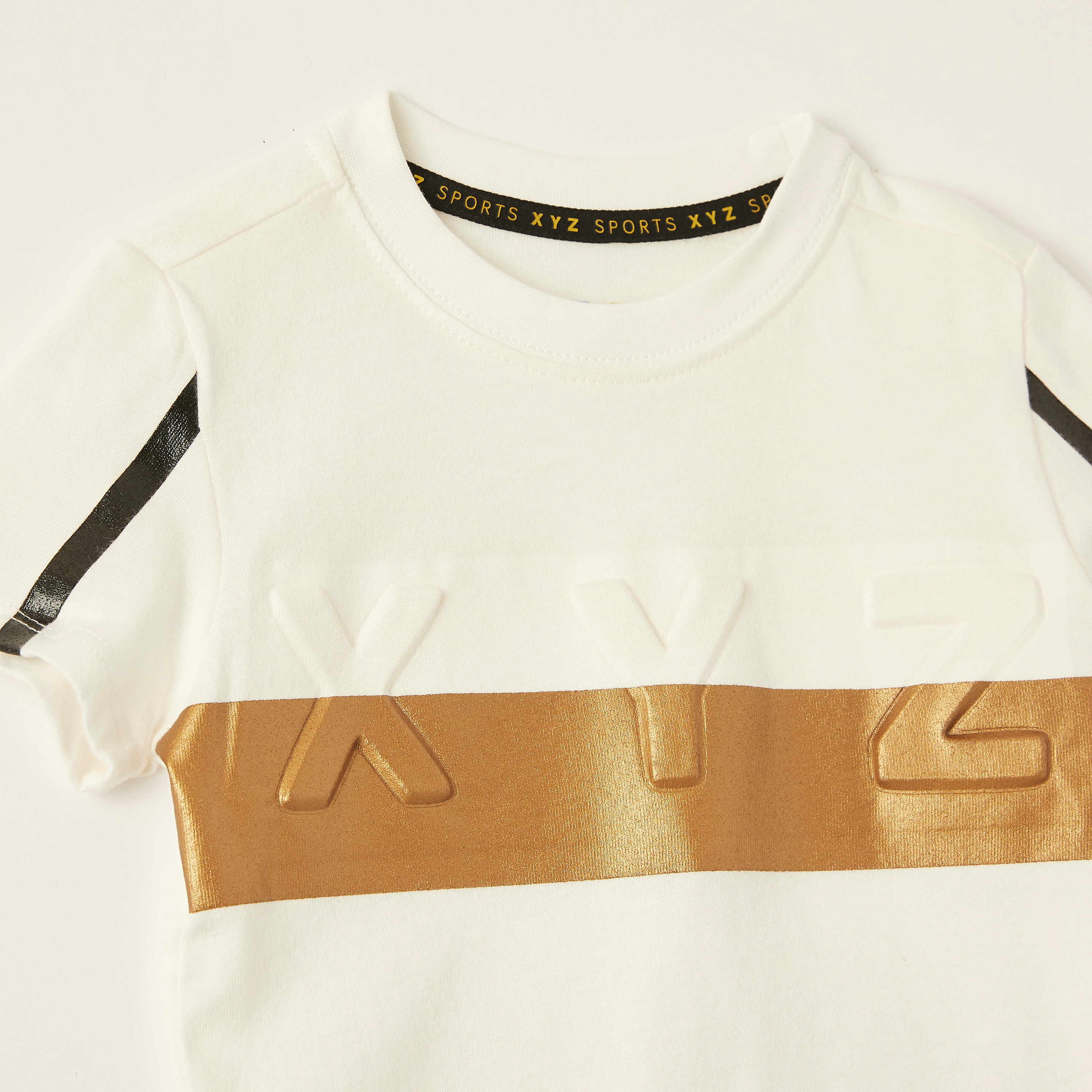 تيشيرت بياقة مستديرة وأكمام قصيرة وطبعات جرافيك من إكس واي زد-boys-clothing-tshirtsandpolos-image-2