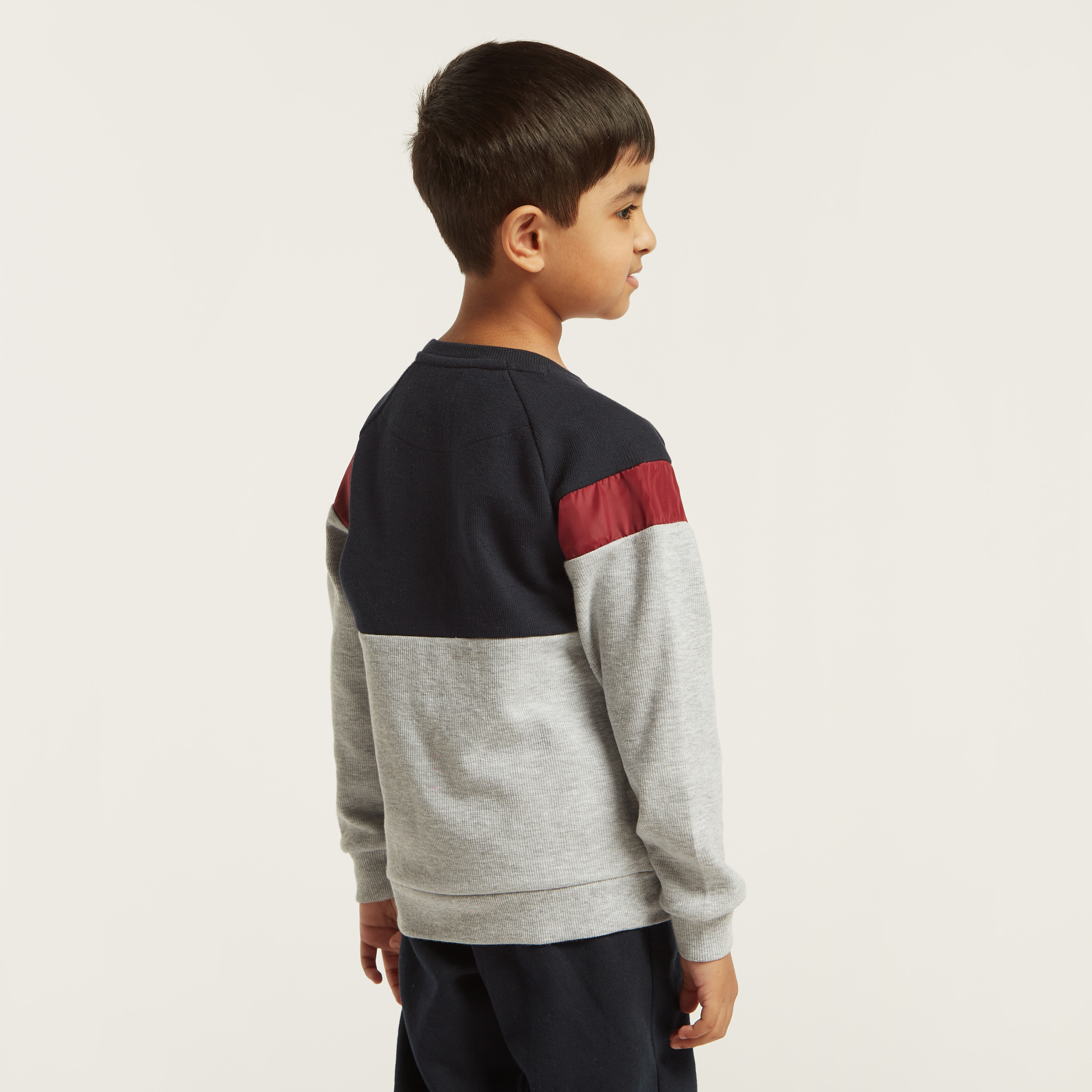 XYZ Panelled Pullover with Long Sleeves and Pockets-baby-boys-clothing-sportswear-tops-image-4