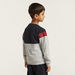 XYZ Panelled Pullover with Long Sleeves and Pockets-Tops-thumbnail-3