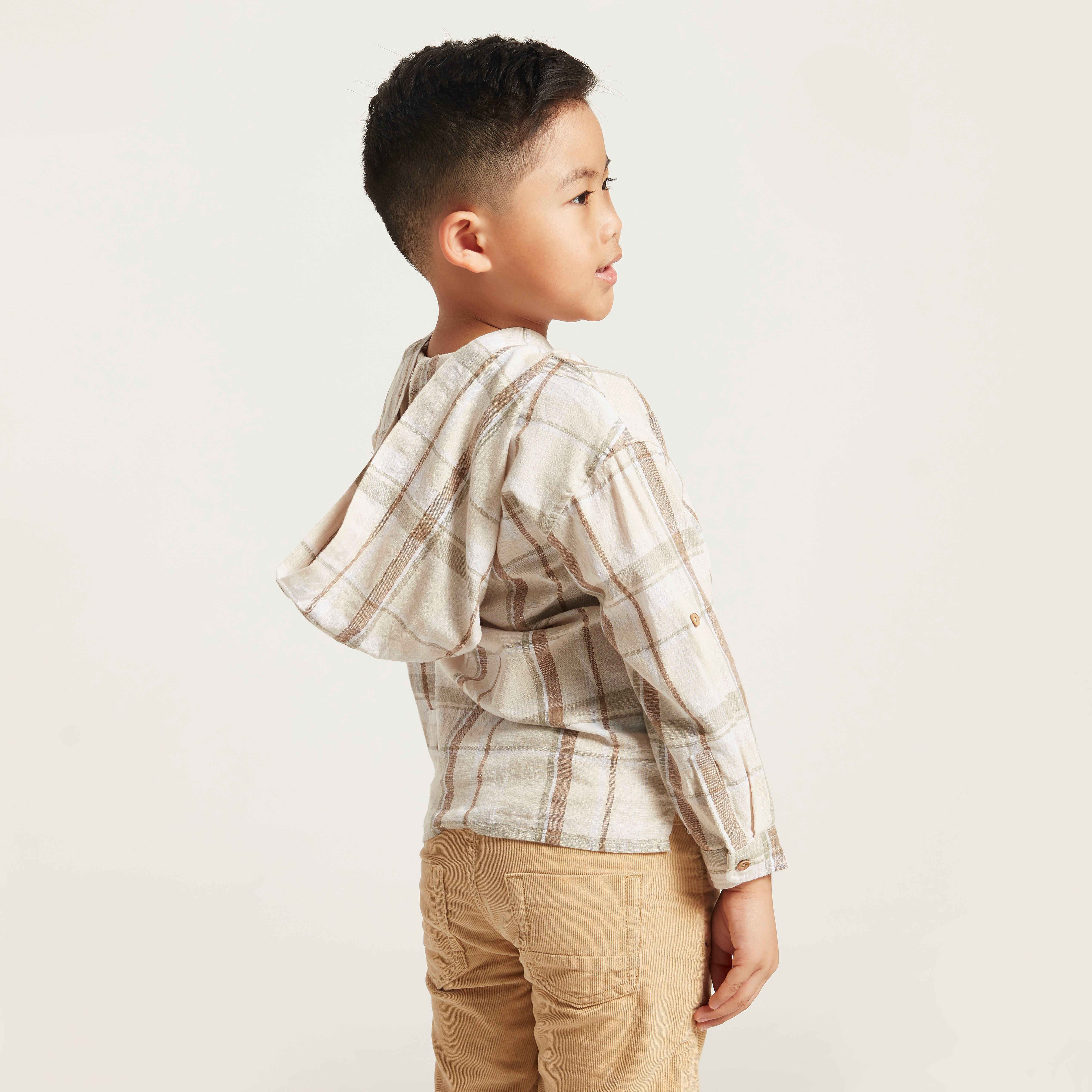قميص كاروهات بأكمام طويلة وقبعة-boys-clothing-shirts-image-4