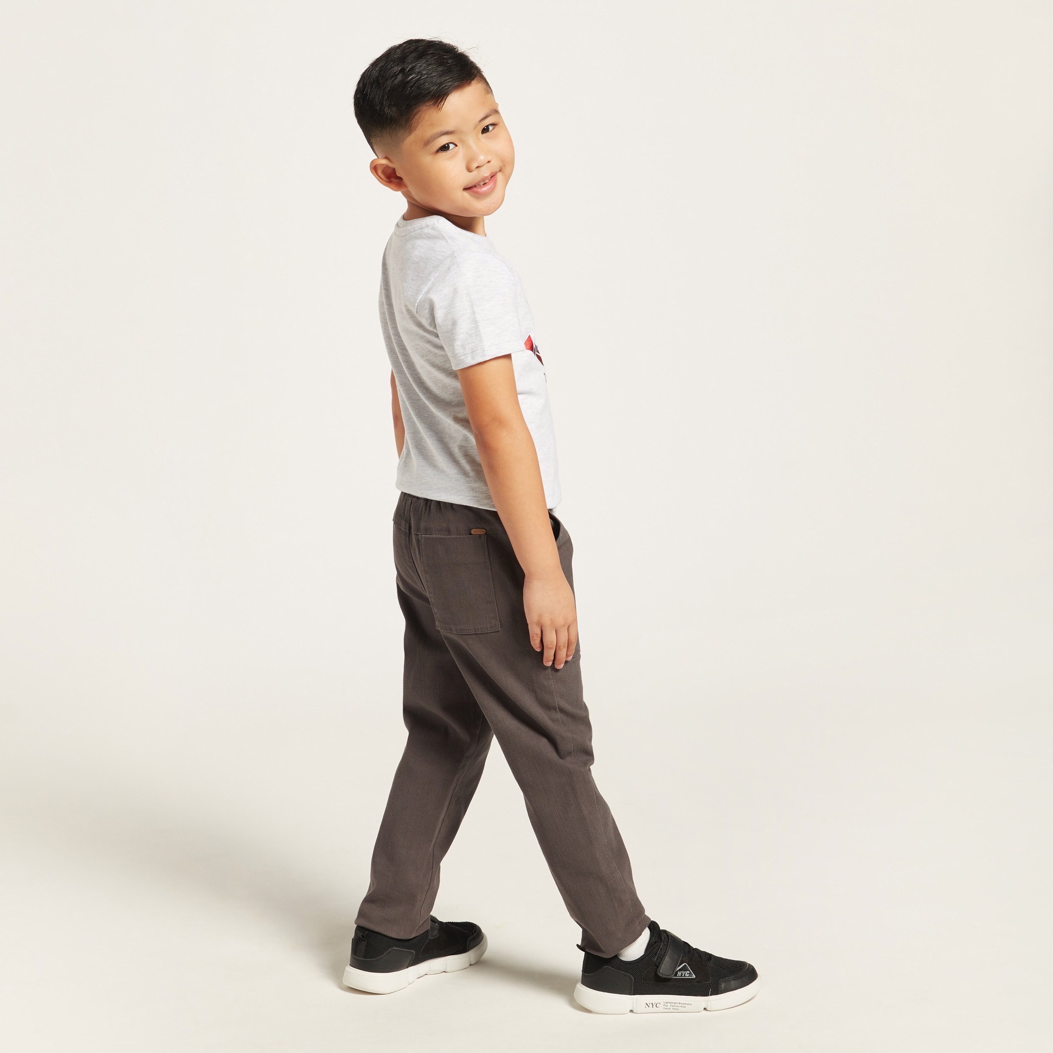 Eligo Solid Woven Pants with Drawstring Closure-boys-clothing-bottoms-trousers-image-4