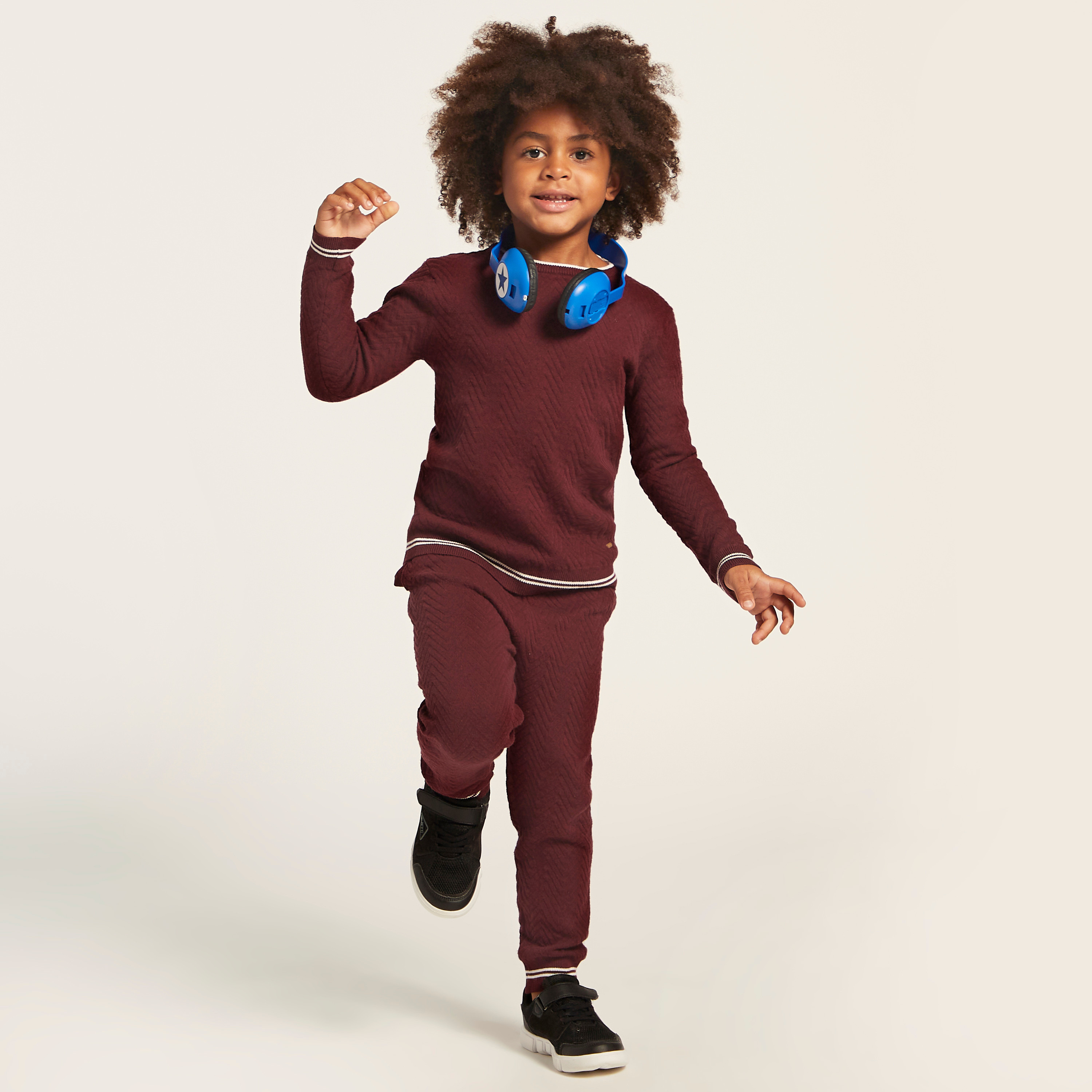 Eligo Textured Pullover and Jog Pants Set-boys-clothing-setsandcoords-image-1