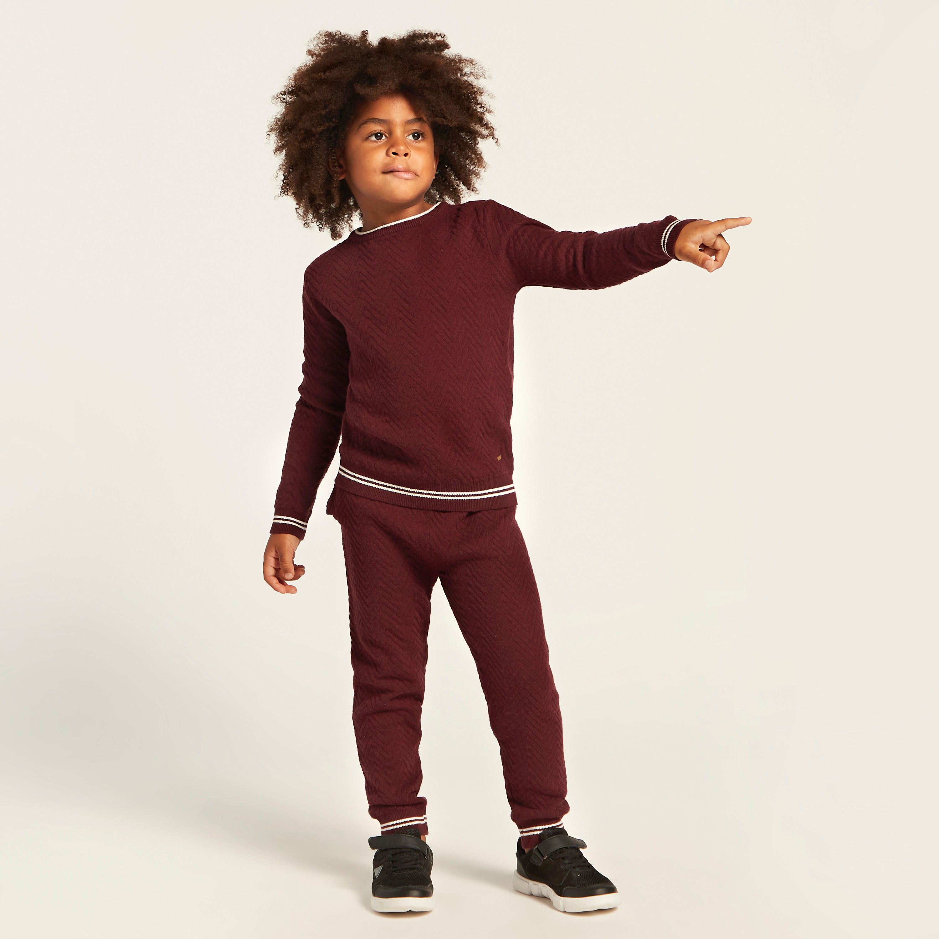 Eligo Textured Pullover and Jog Pants Set-boys-clothing-setsandcoords-image-2