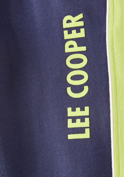 Lee Cooper Textured Jog Pants with Drawstring Closure-Joggers-image-2