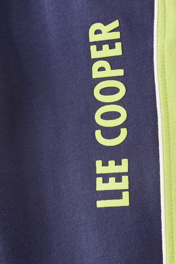 Lee Cooper Textured Jog Pants with Drawstring Closure